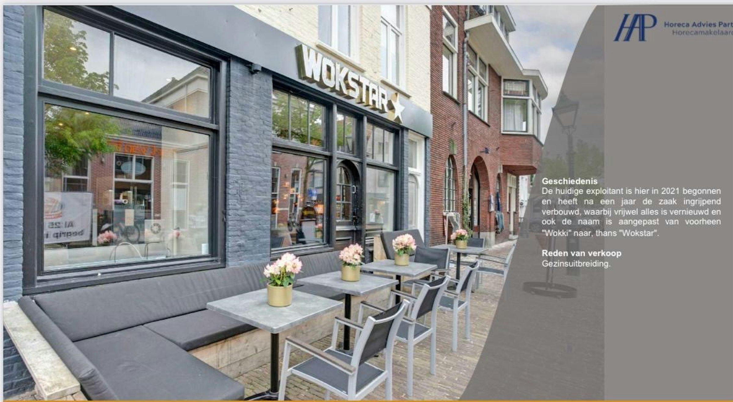 WOKSTAR TER OVERNAME IN ALKMAAR – CENTRALE LOCATIE MET TERRAS — foto 6 van 6